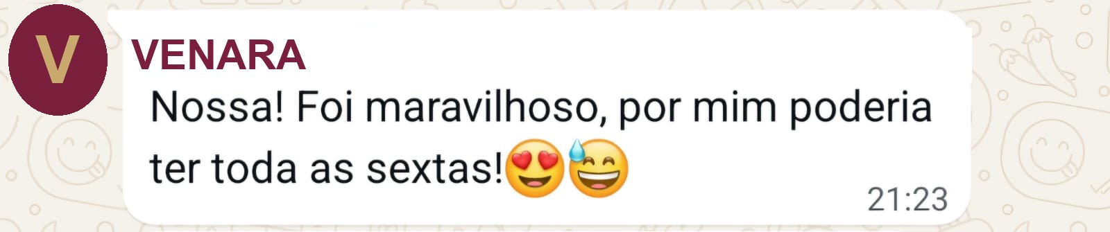 Depoimento de uma Venara sobre os encontros de sexta